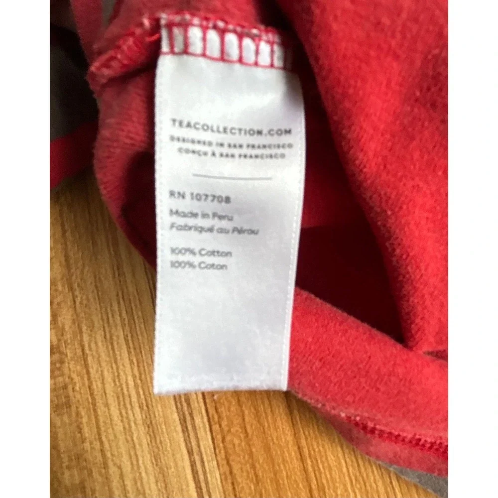 Girls Tea Collection Red Polar Bear Pajama Set Size 8